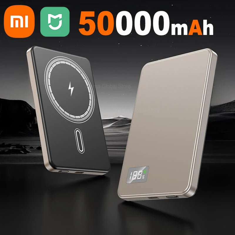 Batterie Externe MagSafe 50 000 mAh – Charge Rapide & Sans Fil