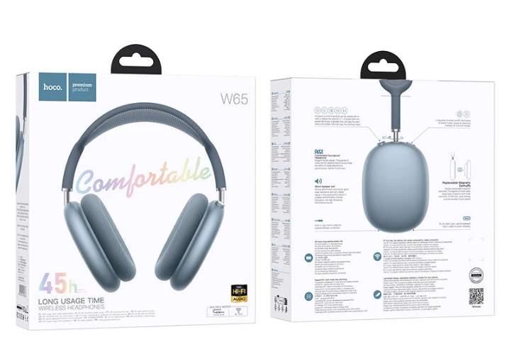 Casque Bluetooth HOCO W65 – Confort Premium & Autonomie 45h
