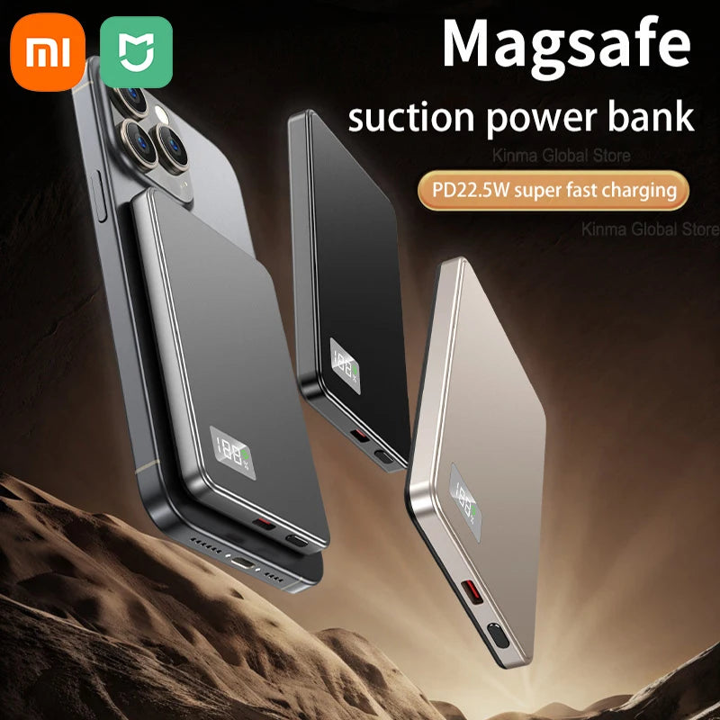 Batterie Externe MagSafe 50 000 mAh – Charge Rapide & Sans Fil