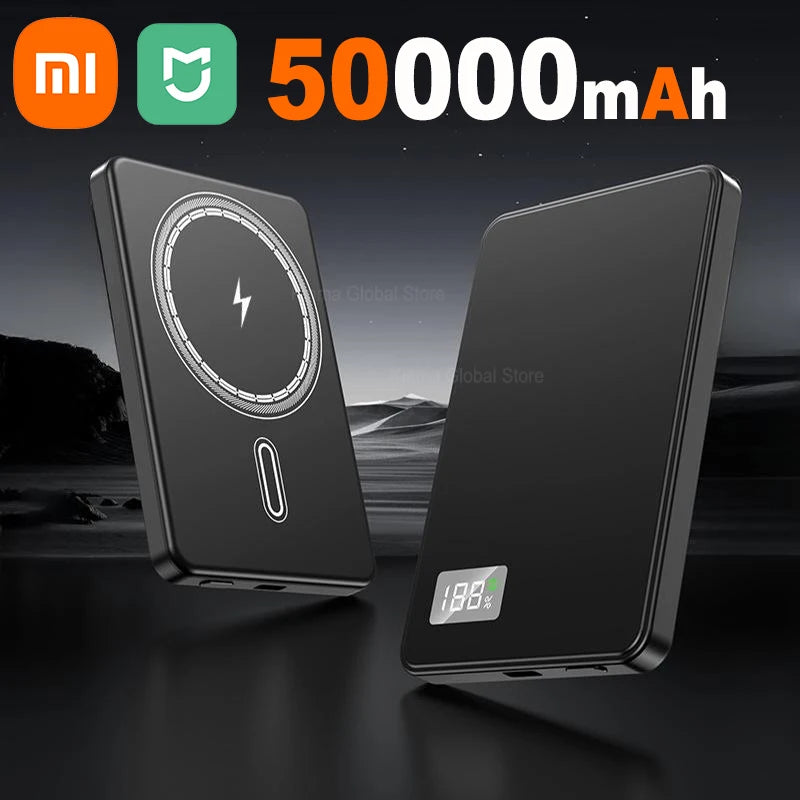 Batterie Externe MagSafe 50 000 mAh – Charge Rapide & Sans Fil